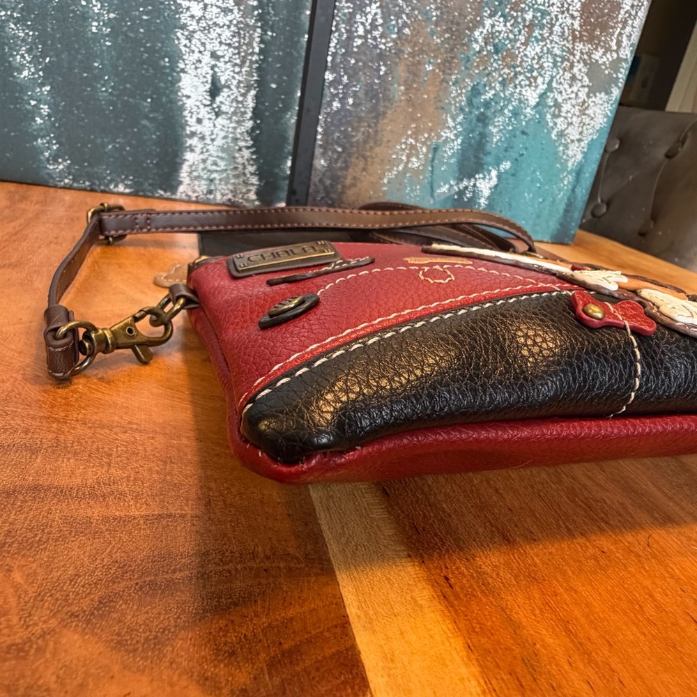 Chala Cottagecore Dog Appliqué Faux Leather Shoulder/Crossbody Bag – (VGUC) - Picture 13 of 15